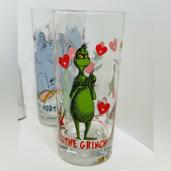 Vintage COLLECTIBLE Set Of 6 Dr Seuss Pint Glass Tumblers NEW - Picture 8 of 13